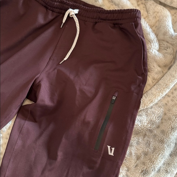 Vuori Burgundy Joggers with Pocket - Picture 2 of 7